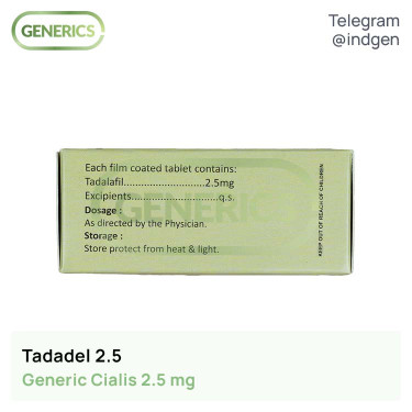 Cialis TADADEL 2.5 buy price reviews instructions